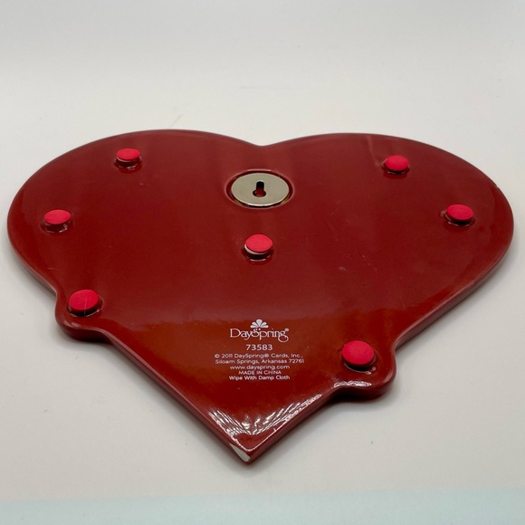 Red Heart-Shaped Love Trivet By DaySpring - Picture 3 of 5